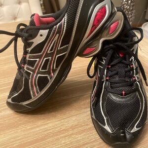 Women's ASIC GEL FRANTIC 4 Black and Pink Athletic Shoes Sz 9 So so comfortable!